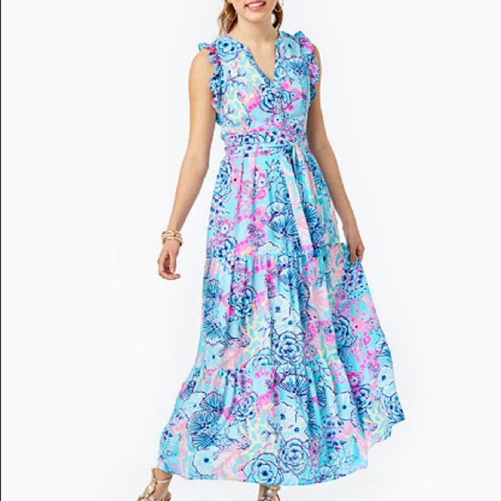 Lilly Pulitzer Destini Maxi Dress Size 12